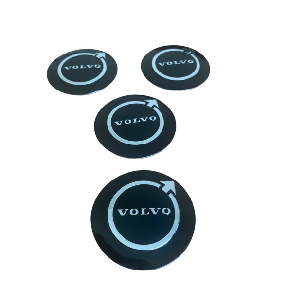 Volvo Logolu 56 Mm Alüminyum Jant Göbek Stıcker - 1
