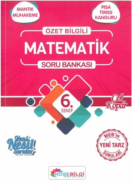 Köşebilgi 6. Sınıf Matematik Özet Bilgili Soru Bankası