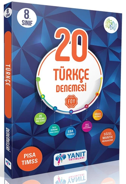 Yanıt 8. Sınıf Türkçe 20 Deneme Video Çözümlü