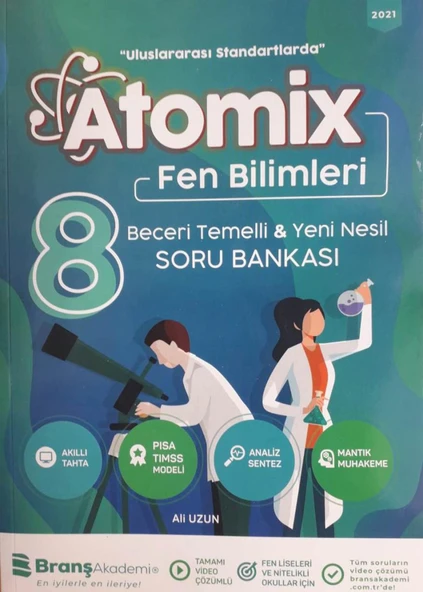 Branş Akademi 8.Sınıf Lgs Atomix Fen Bilimleri 2021