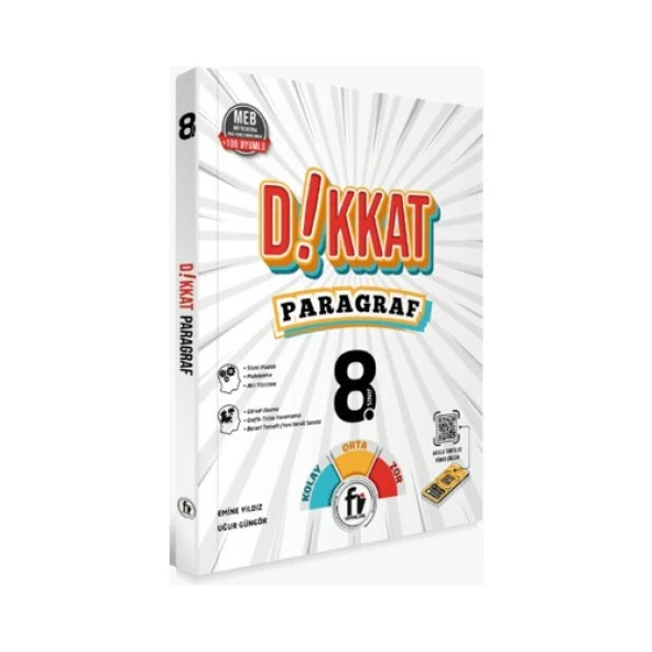 Fi Yayınları 8.Sınıf Dikkat Paragraf Soru Bankası