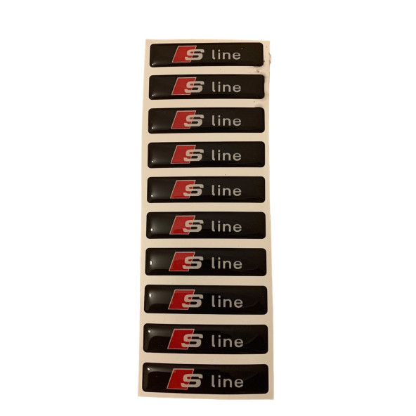 AUDI S LİNE LOGOLU 10 ADET ARMA STICKER (60MM-14 MM) ürün görseli