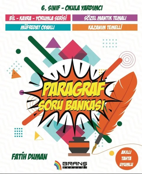 Branş Akademi 6.Sınıf Paragraf Soru Bankası - 1