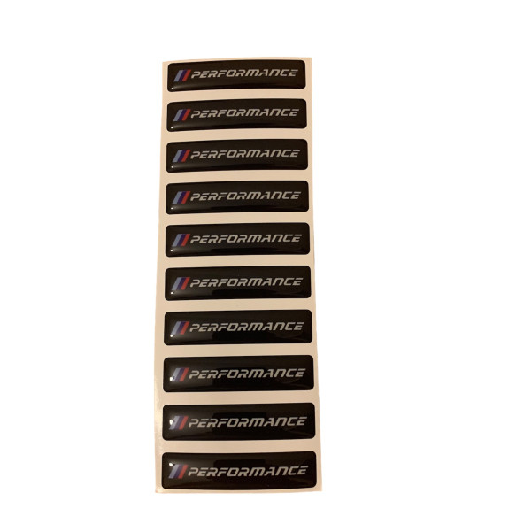BMW M PERFORMANCE LOGOLU 10 ADET ARMA STICKER (60MM-14 MM) ürün görseli