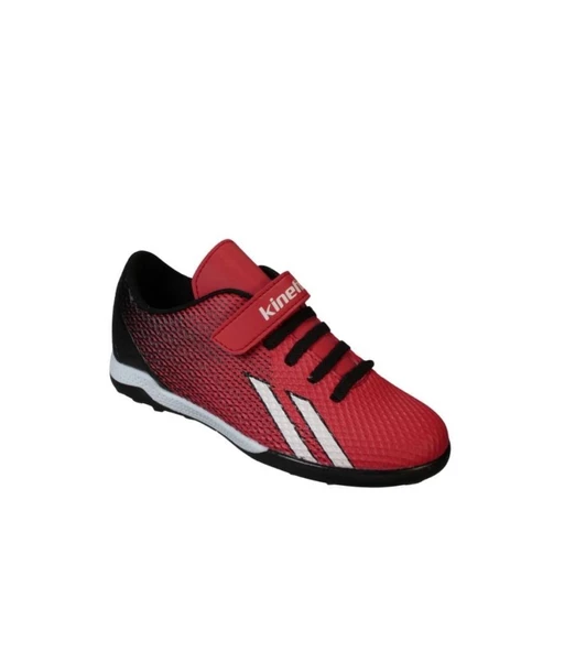 KİNETİX Çocuk Turuncu Krampon Kırmızı Halısaha Futbol Spor Ayakkabısı - 7