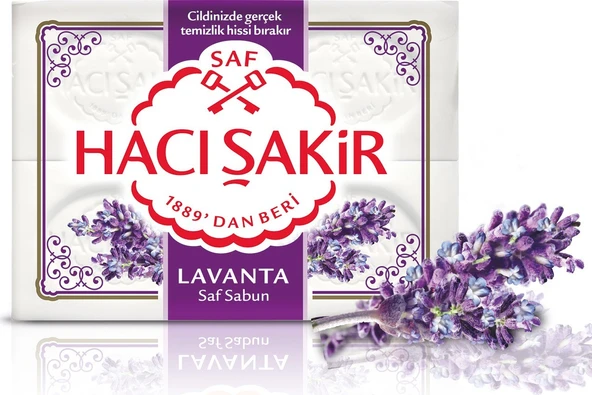 Hacı Şakir Saf Lavanta Banyo Sabunu 4'lü 3 x 150 G