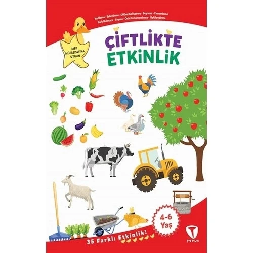 ÇİFTLİKTE ETKİNLİK 4-6 YAŞ  TURKUVAZ