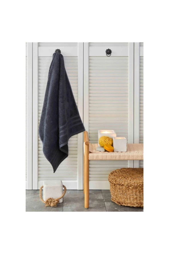 Karaca Nautica Home Crew 70x140 Cm Antrasit Banyo Havlusu