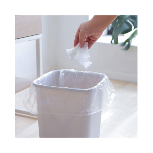 Çöp Torbası Mini Boy 40'lı X 5 Rulo Beyaz Çöp Poşeti - 2