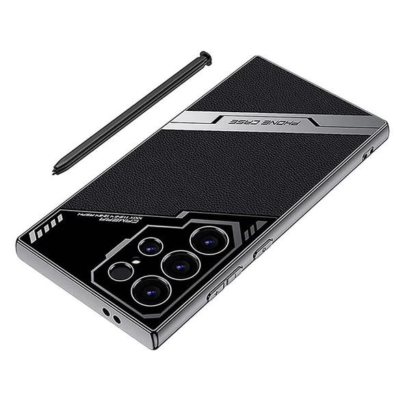 Samsung S24 Ultra Uyumlu Kılıf Kamera Korumalı Suni Deri Tasarım Yeni Seri Procase Kapak - 3