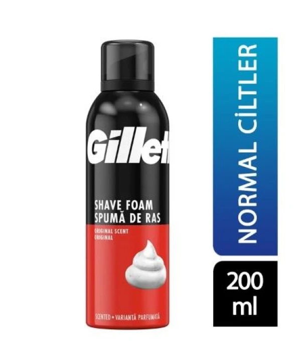Gillette Tıraş Köpüğü 200ml Klasik Bakım