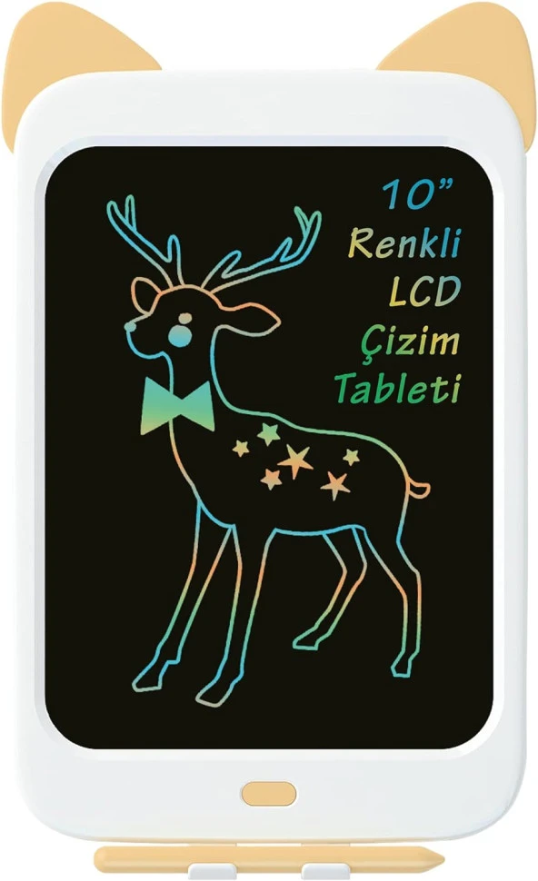 10' Sarı Kedi LCD Dijital Renkli Çizim Tableti