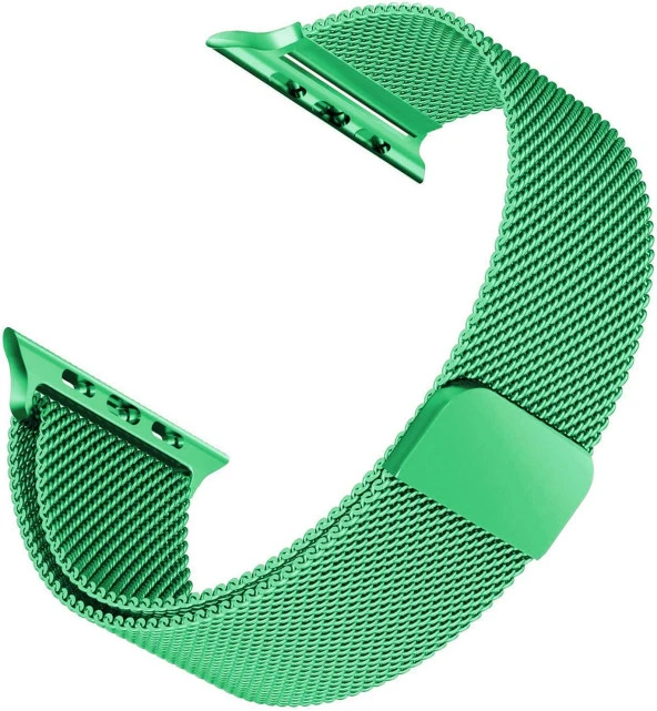 Apple Watch 5 40mm için Kordon Milan İlmik Yeşil [Watch Series 5 40mm ile Uyumlu Kordon - Kayış - Yeşil]