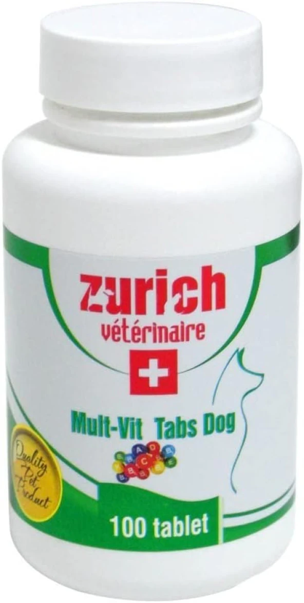 Zürich Köpekler İçin Multivitamin Tablet (100 Adet)