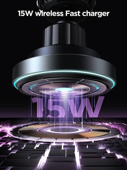 Manyetik Kablosuz Araç Şarj Cihazı Ultra Güçlü Tutuş JR-ZS240 Pro - Resim 2