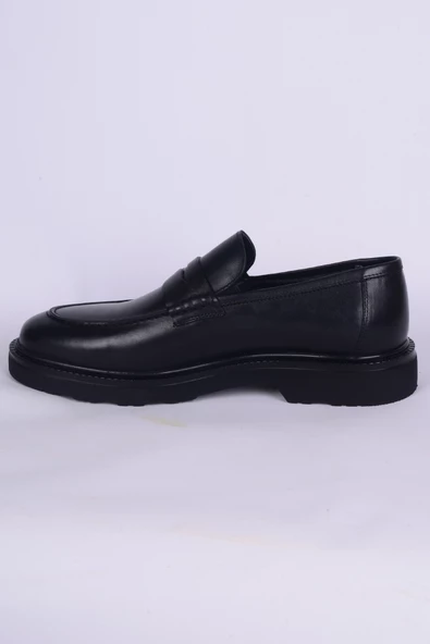 Pierre Cardin 241075 Exclusive Deri Normal Taban Bağcıksız Toka Detaylı Siyah Klasik Erkek Ayakkabı - 3