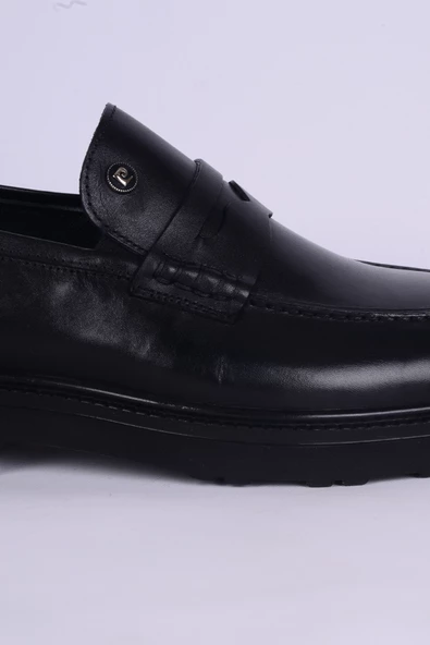 Pierre Cardin 241075 Exclusive Deri Normal Taban Bağcıksız Toka Detaylı Siyah Klasik Erkek Ayakkabı - 2