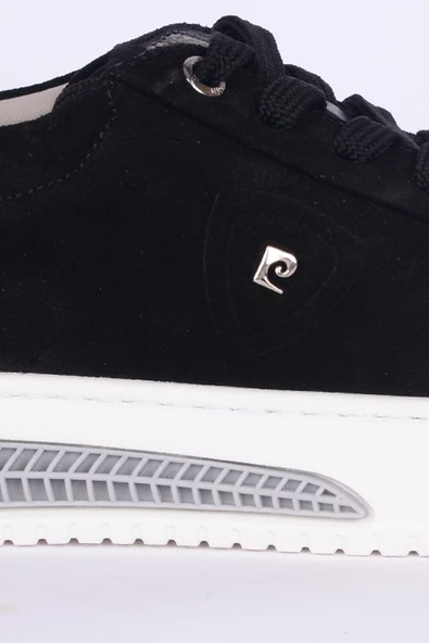 Pierre Cardin 335749 Süet Rahat Taban Bağcıklı Topuğu Desen Detaylı Rahat Esnek Siyah-Beyaz Erkek Günlük Ayakkabı - 2