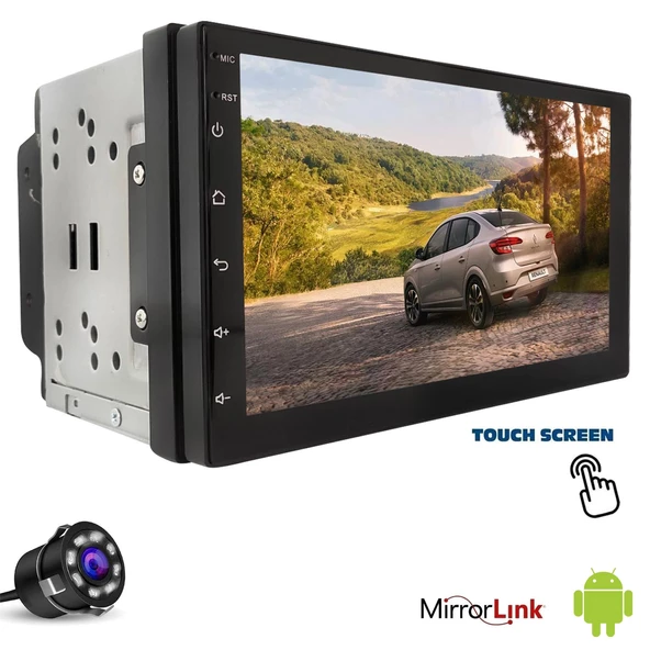MEGA VM-7007 Android Double Teyp 7 İnç 2+32GB Carplay Mirrorlink