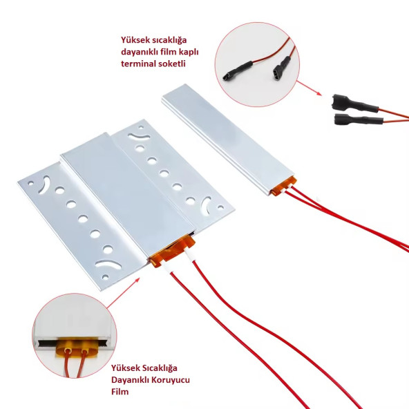 YATE10 220V 80W PTC Plate Isıtıcı - 3