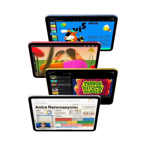 iPad 10.9 inç Wi-Fi 256GB Mavi (10.Nesil) MPQ93TU/A-Teşhir - 2