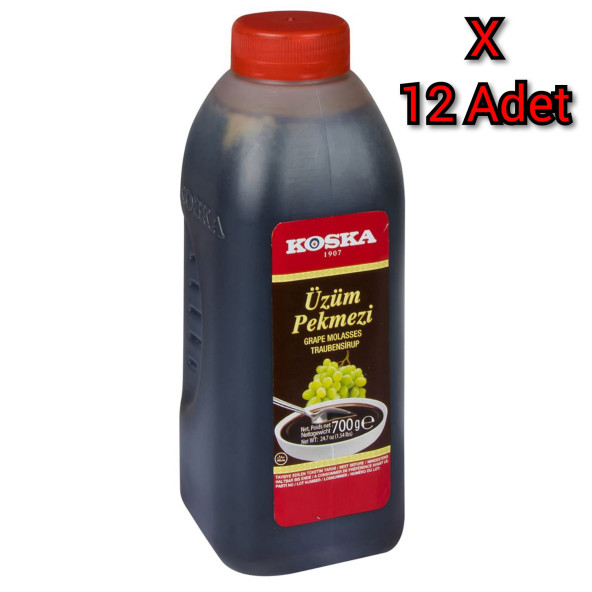 KOSKA ÜZÜM PEKMEZİ 700 GR X 12 ADET