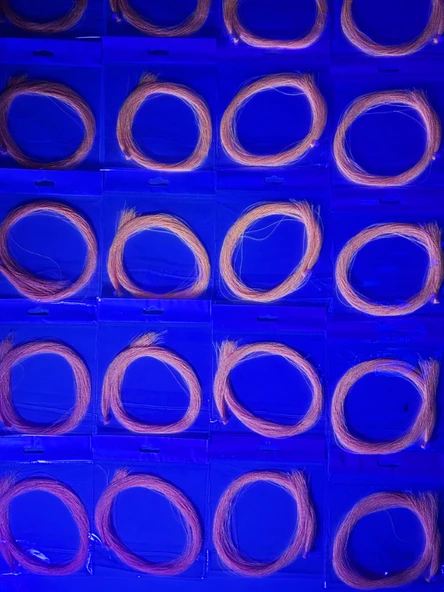 eagenset Kırmızı Fosforlu Karanlıkta Parlayan, Glow / Luminous Ultraviyole (UV) Neon Poşet Çapari Simi, Jig Yapım Malzemesi - 9
