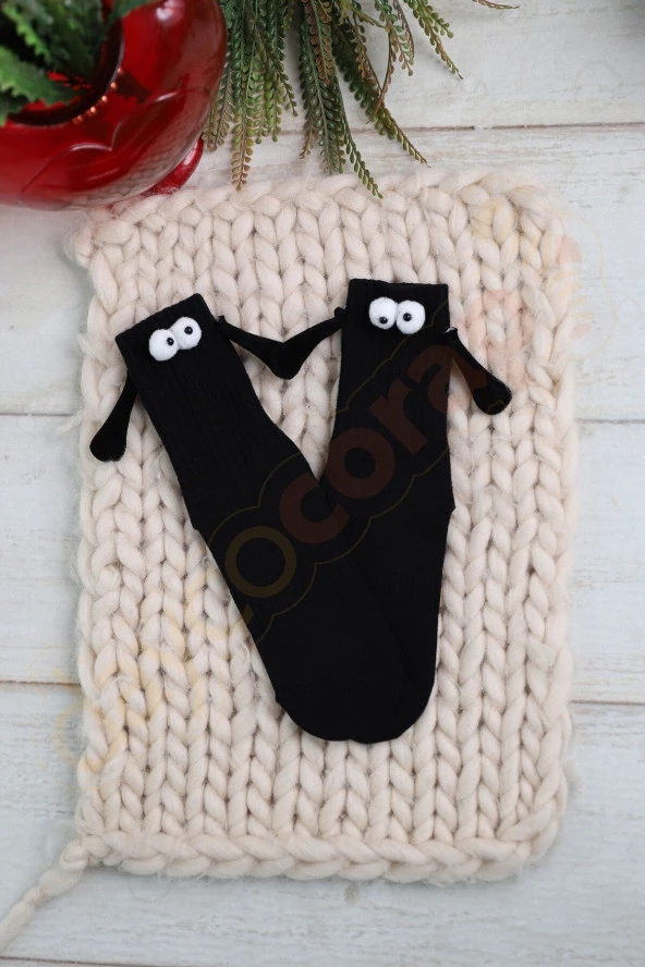 El Ele Tutuşan Çorap Mıknatıslı Arkadaşlık & Sevgili Çorabı Soket Boy