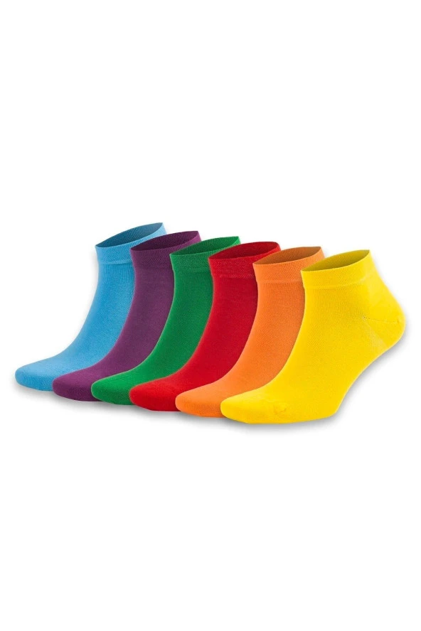 Unisex Renkli Patik 6'lı - 1