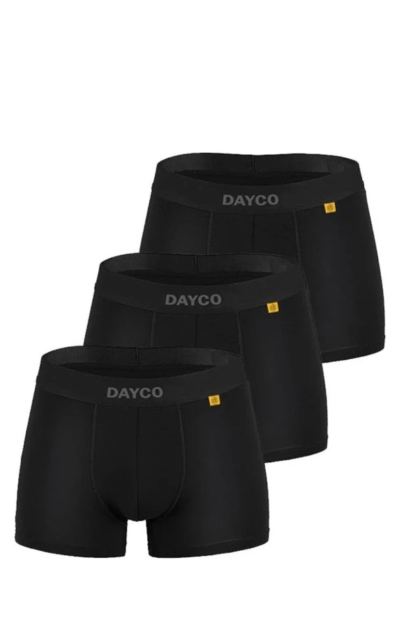 Premium Siyah Erkek Bambu Boxer 3'lü Avantaj Paketi-SYH