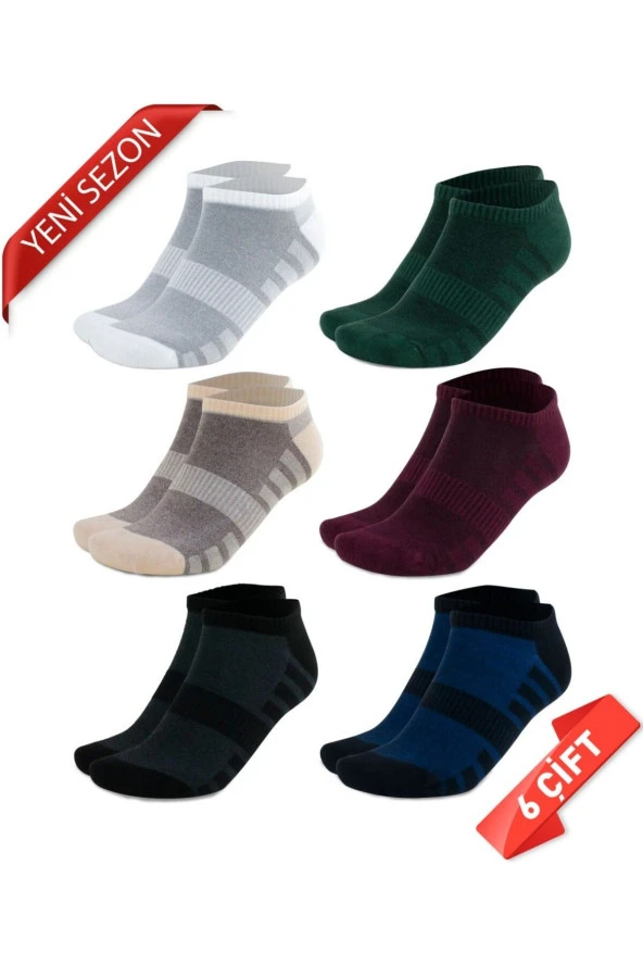 Premium Dikişsiz Bambu Erkek Süper Patik Çorap -10539-AST-36-40