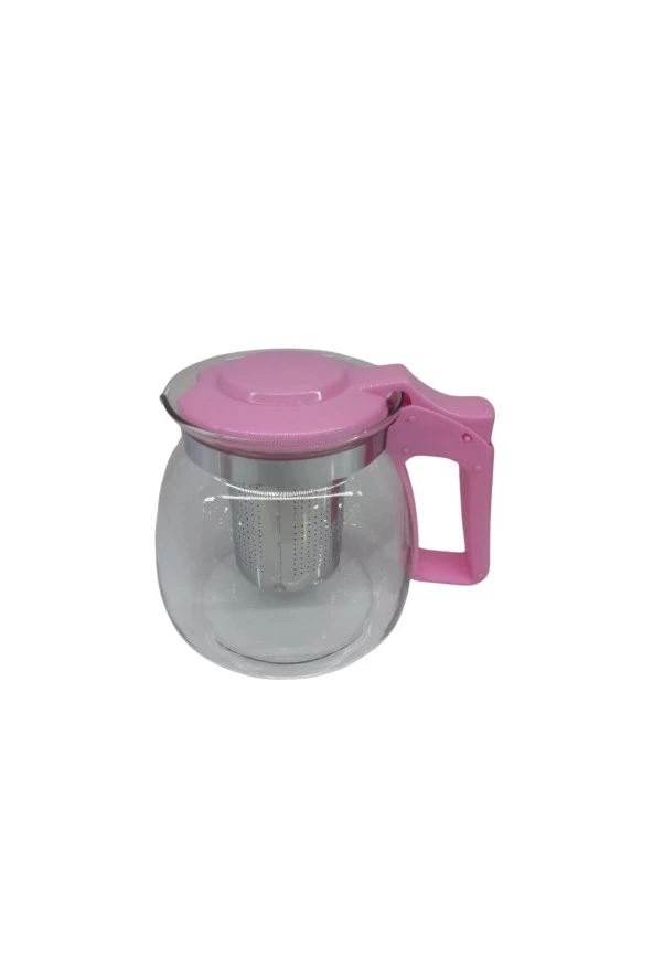 Pak Home Cam Demlik 1200 Ml Pembe Kapaklı