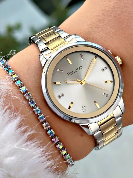 Ferrucci Bileklikli Kadın Kol Saati FC13863M.02 - Resim 5