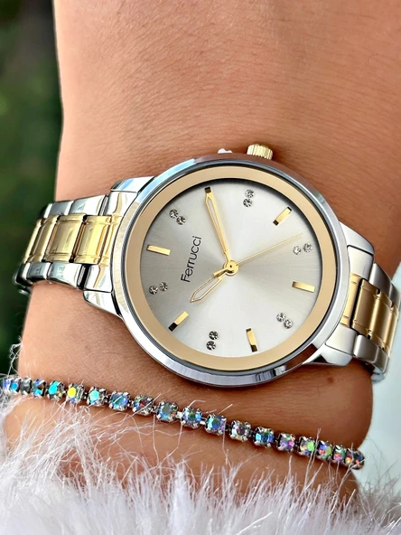 Ferrucci Bileklikli Kadın Kol Saati FC13863M.02 - Resim 4