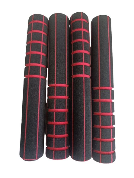 Bisiklet Dörtlü Sünger Elcik KIRMIZI Siyah - Resim 2