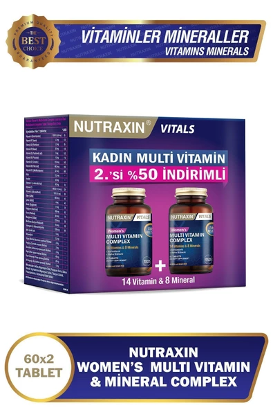 NUTRAXIN KADIN MULTI KOFRE 2 %50 INDIRIMLI