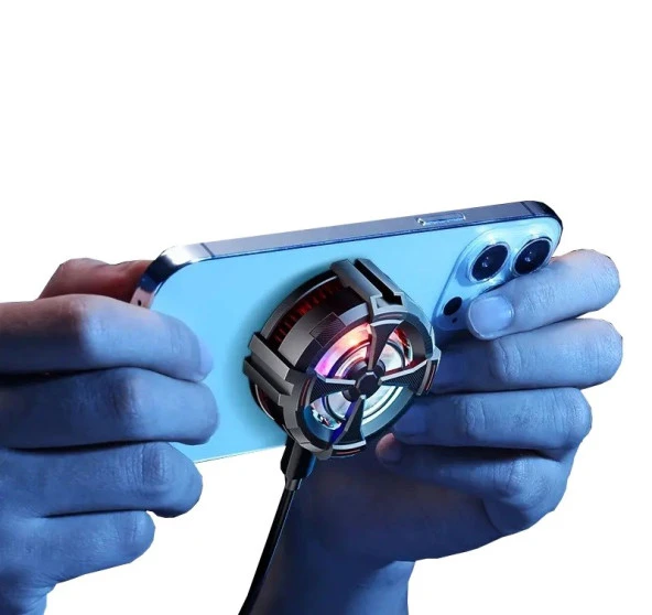 Hadron HDX4377 Magsafe Rgb Işıklı Klipsli Radyatörlü Telefon Soğutucu Fan - 3