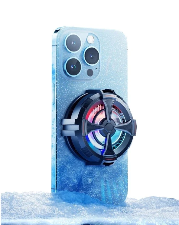 Hadron HDX4377 Magsafe Rgb Işıklı Klipsli Radyatörlü Telefon Soğutucu Fan - 7