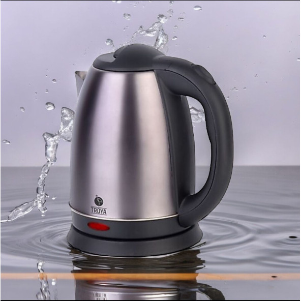 TROYA Renkli Çelik Su Isıtıcı Kettle Gizli Rezistans