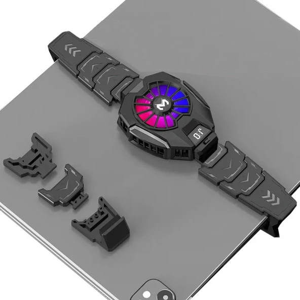 Hadron HDX4367 Radyatörlü Isı Göstergeli Rgb Işıklı Tablet Soğutucu Fan - 4