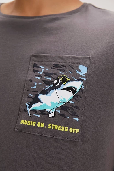 BAD BEAR Francis Asphalt Men's T-Shirt - 3