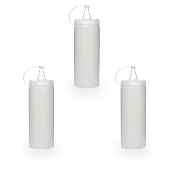 3 Adet Sızdırmaz Kapaklı Plastik Yağ Şişesi Ve Sos Şişesi 700 ml - 3