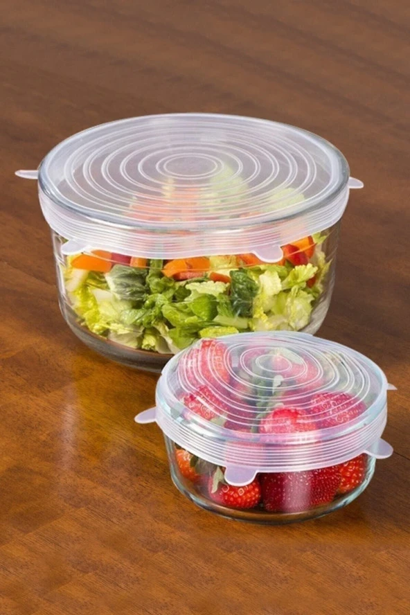 6'lı Silikon Streç Kapak Tencere Bonesi ürün görseli 1