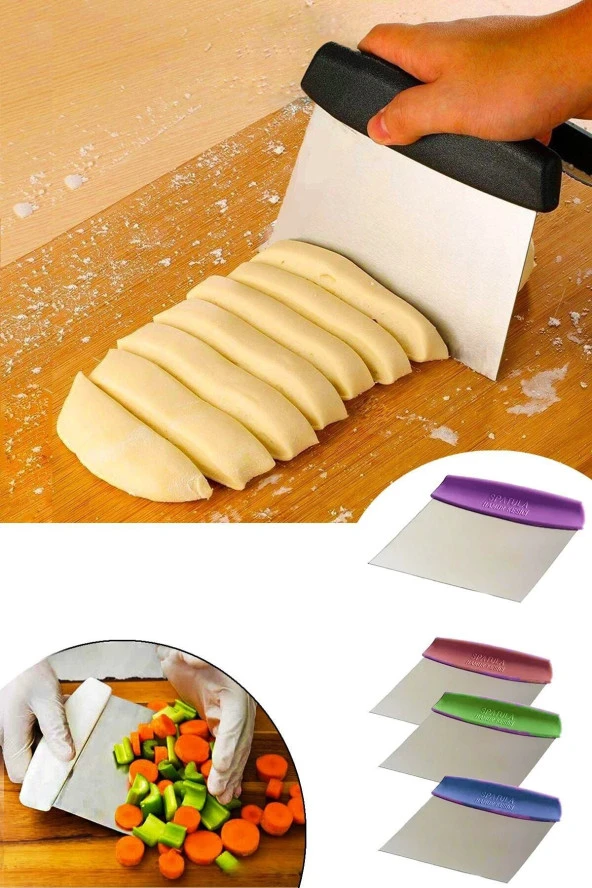 Çelik Spatula  Hamur Kesici - Resim 2