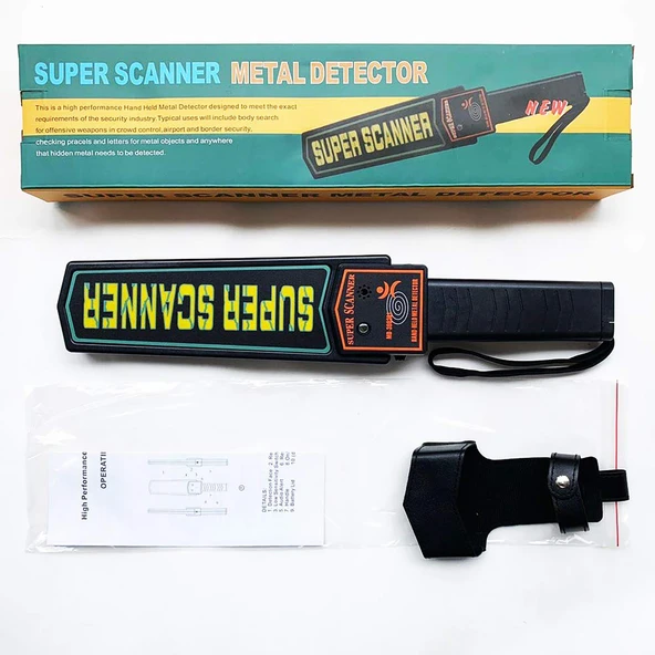 HyMark Süper Scanner MD-3003B1 El Tipi Üst Arama Dedektörü 9V Pil Dahil - 7