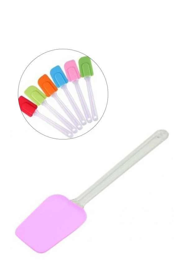 Şeffaf Saplı Silikon Spatula 30 cm