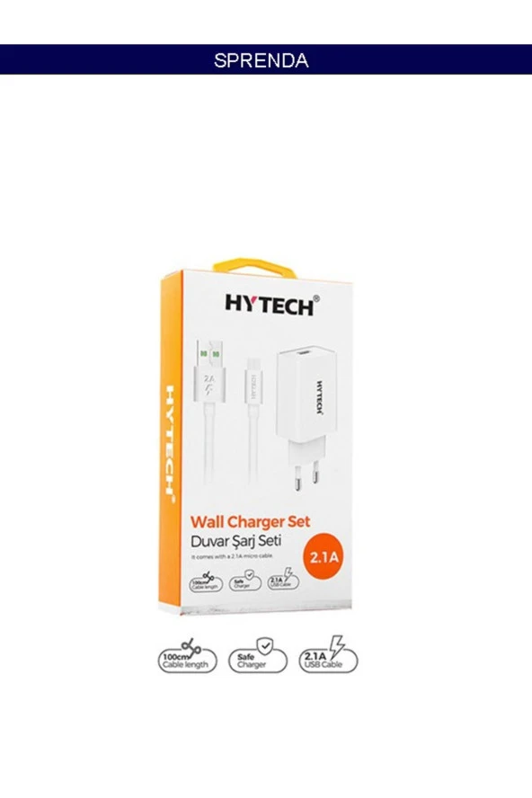 5V 2.1A Micro USB Kablolu Ev Şarj Adaptörü - 2