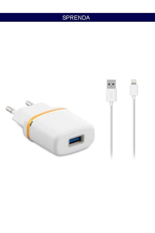 1000MA iPhone Lightning Kablo ve Ev Şarj Adaptör - 2