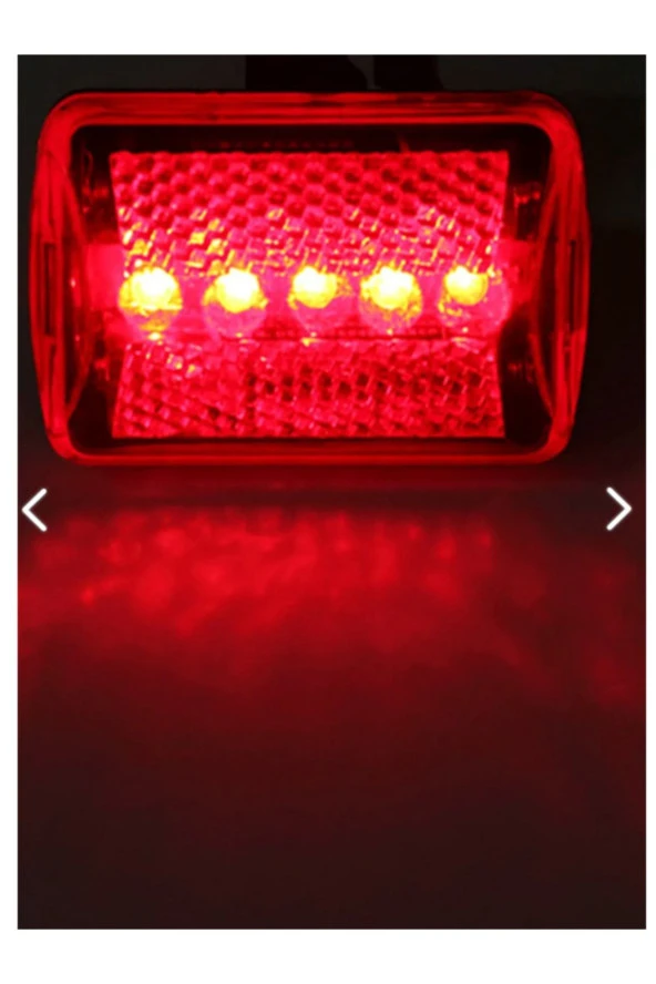 5 Ledli 7 Modlu Bisiklet Arka Stop Ikaz Lambası Led Lamba - 3