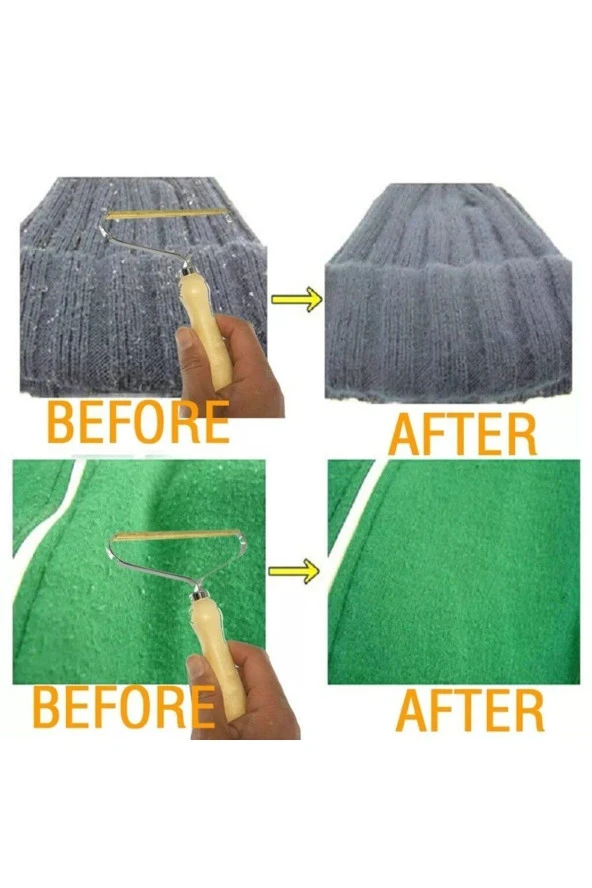 Elbise Pamuk Tiftik Temizleme Yün Kazak Kumaş Tüy Aparatı Toplama Aleti - 6